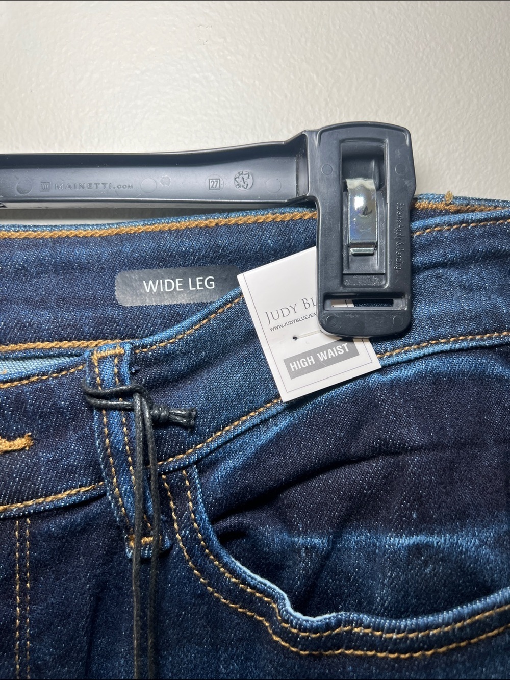 Judy Blue Dark High Rise Wide Leg Jeans - Picture 3 of 4